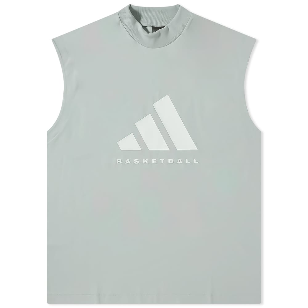 Футболка Adidas Basketball Sleeveless Logo, серый