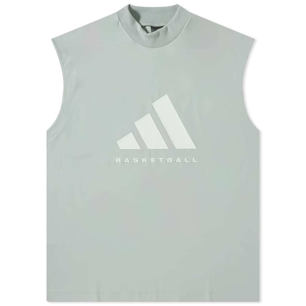 Футболка Adidas Basketball Sleeveless Logo, серый