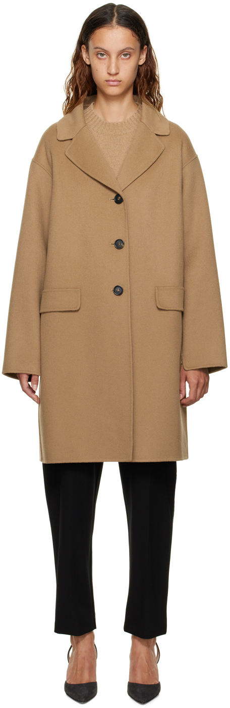 

Коричневое пальто Priamo S Max Mara, Коричневый