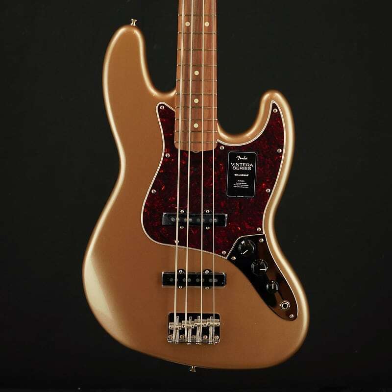 

Fender Vintera '60s Jazz Bass, накладка на гриф Pau Ferro, цвет Firemist Gold 0149633353
