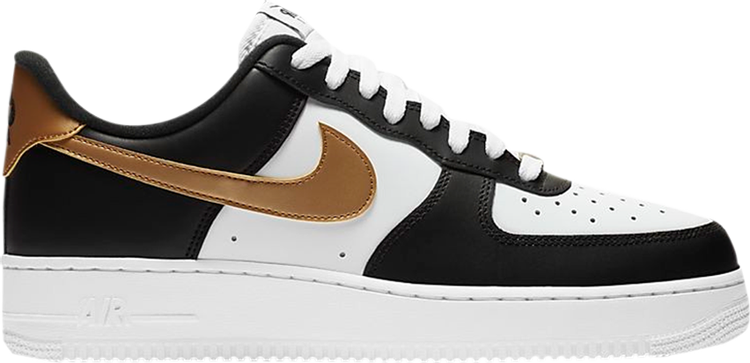 Nike air force 1 07 cheap black gold