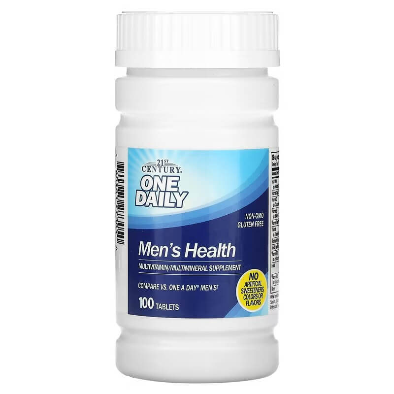 Мужское здоровье 21st Century One Daily, 100 таблеток мультивитаминная добавка centrum silver для мужчин 50 100 таблеток