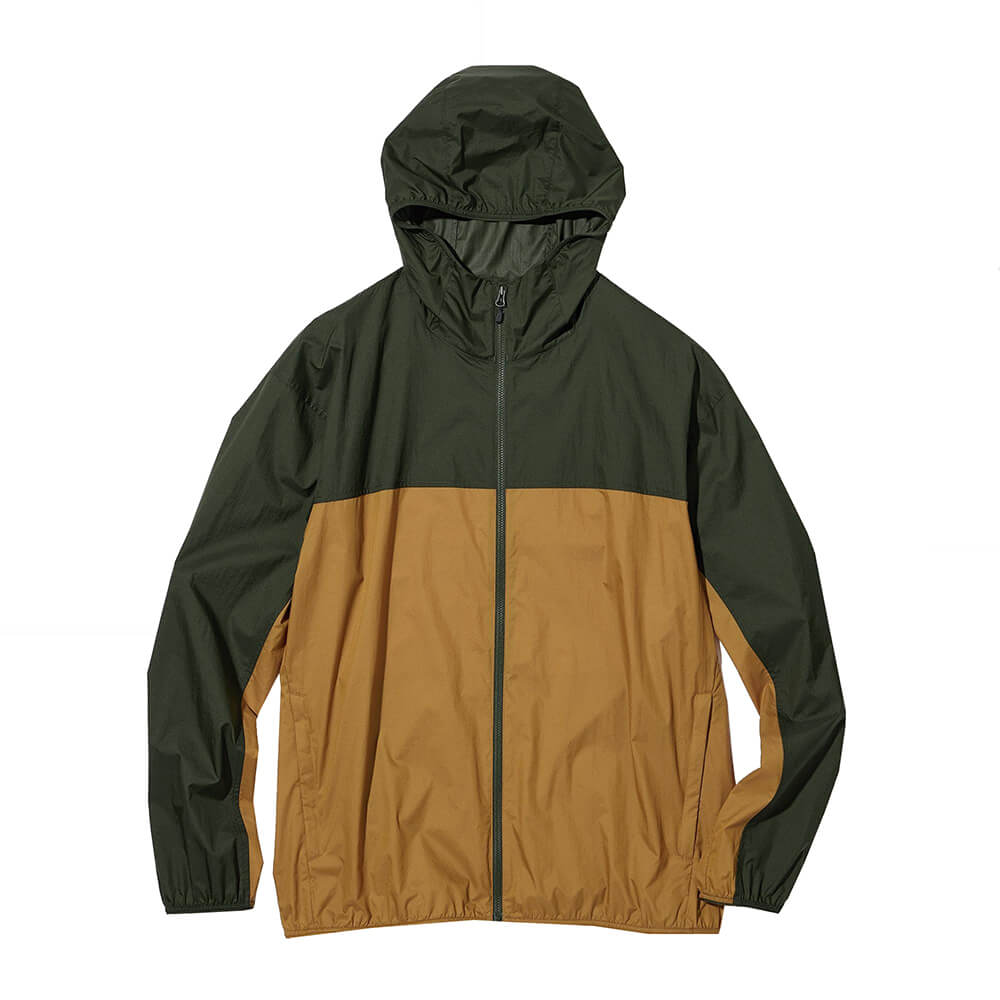 

Куртка Uniqlo UV Protection 3D Cut Pocketable, светло-коричневый/зеленый