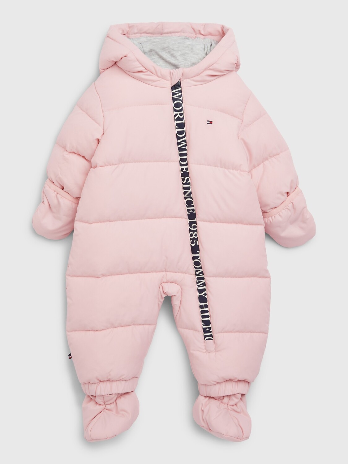 

Лыжный комбинезон для малышей с капюшоном Tommy Hilfiger, розовый оттенок