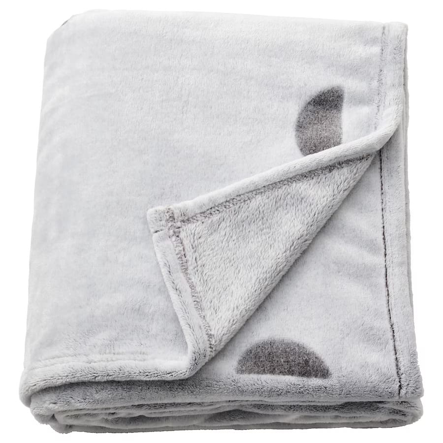 Детский плед Vänkrets IKEA, 130 х 170 см, светло-серый персиковое искусственное одеяло дешевое милое круглое покрывало мягкое флисовое одеяло для автомобиля