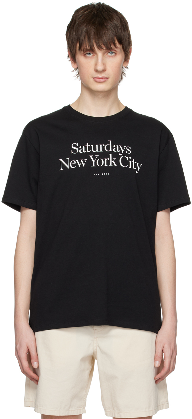 

Черная футболка Миллер Saturdays NYC, Черный