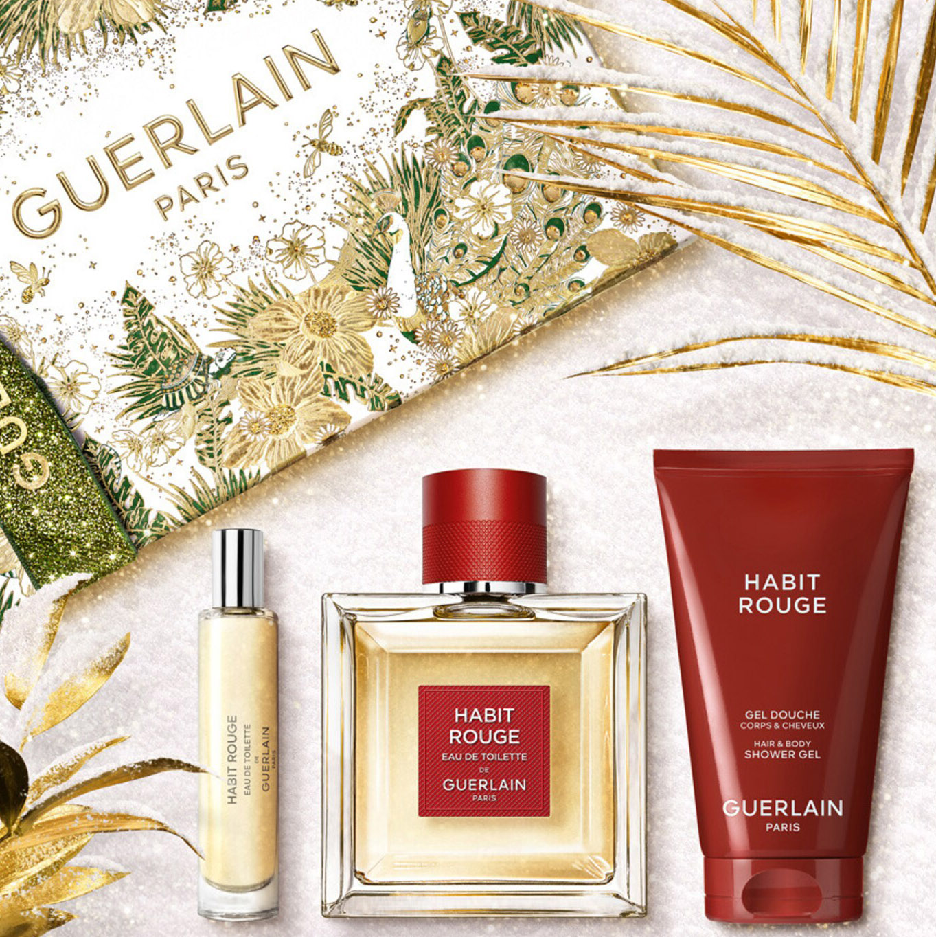 Подарочный парфюмерный набор Guerlain Habit Rouge, 3 предмета