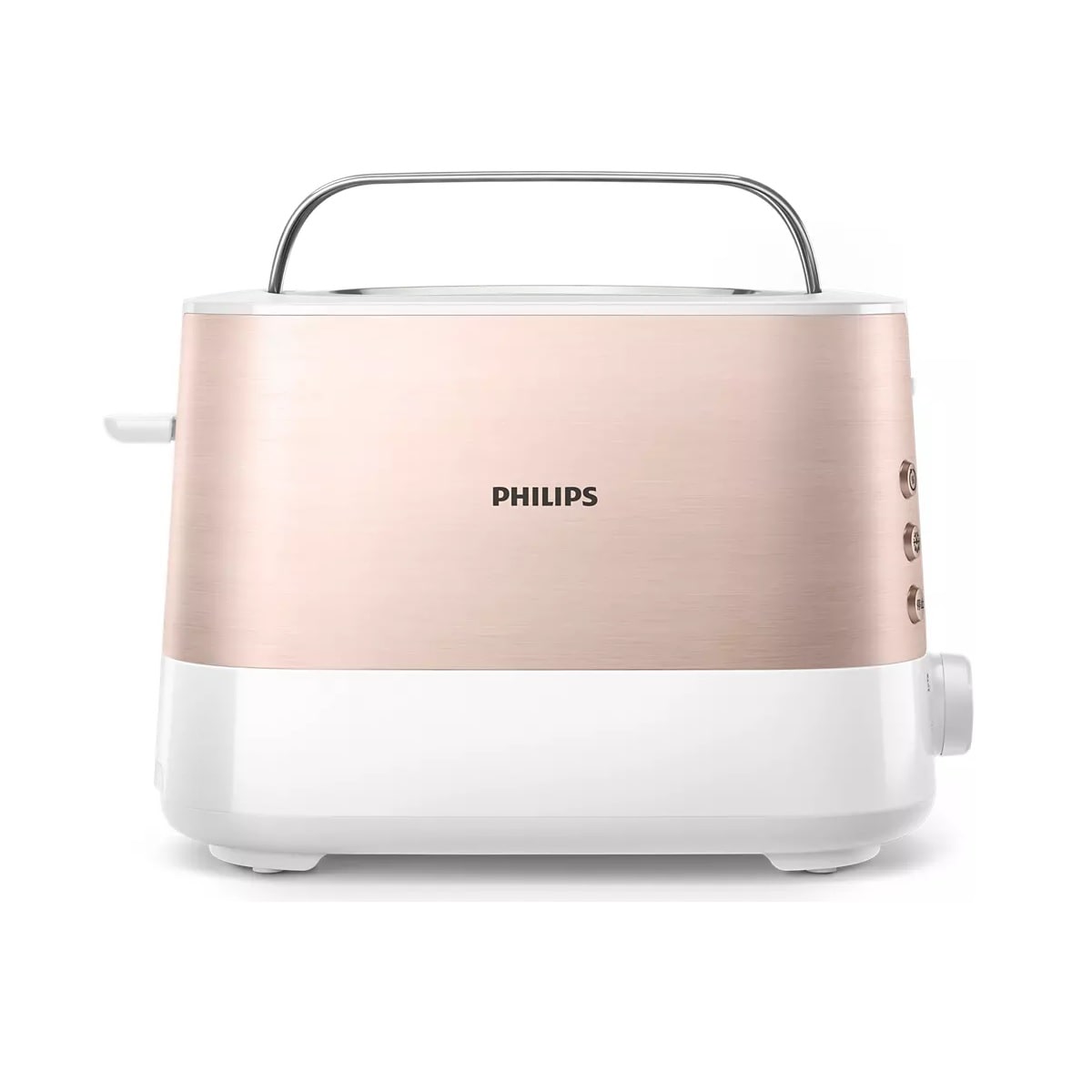 Тостер Philips HD2637/10 VivA Collection, розовое золото металлик/белый - фото