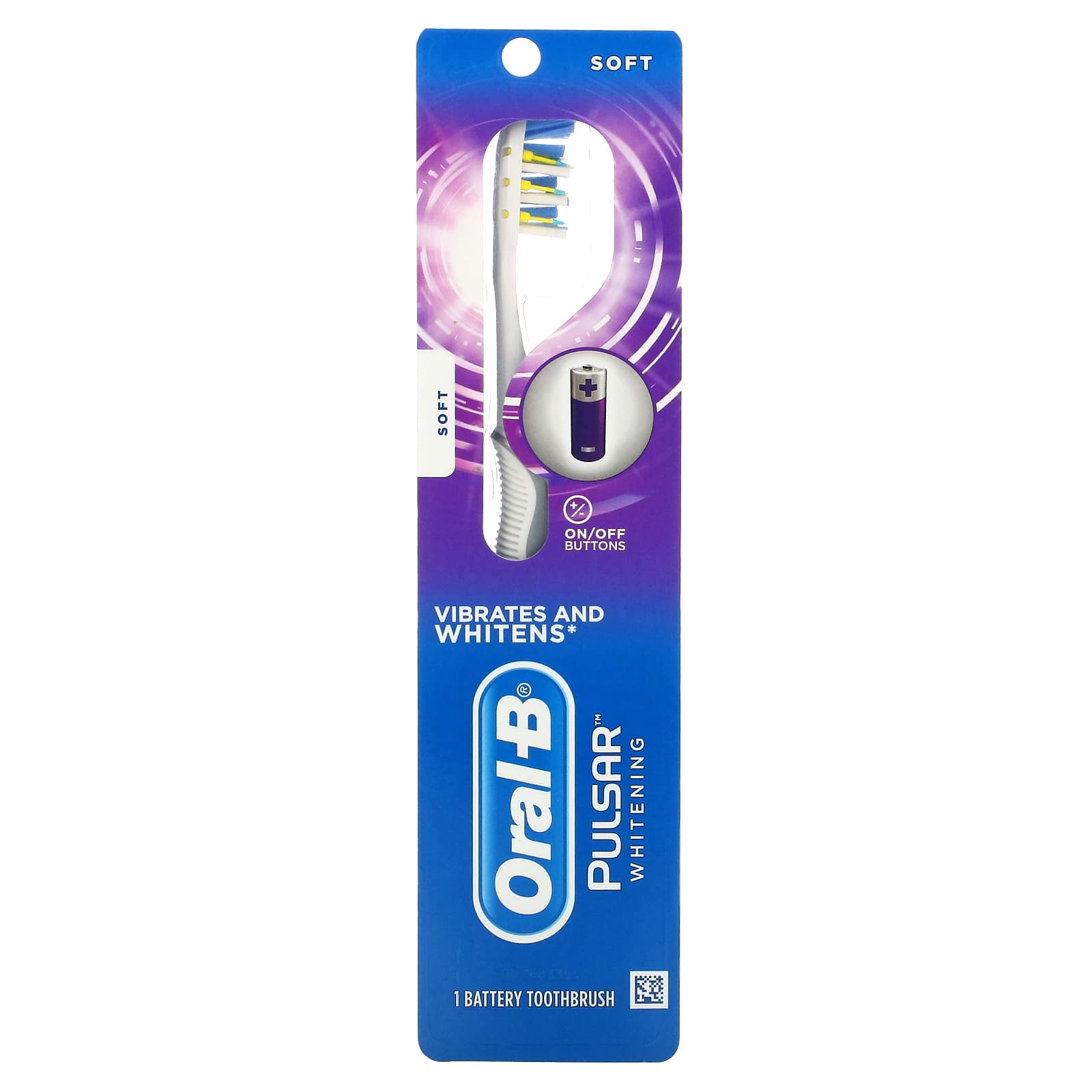 Зубная Щетка Oral-B на батарейках, мягкая основная батарея petzl