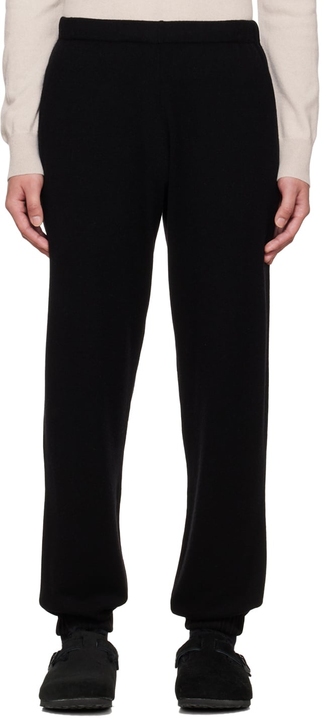 

Черные брюки для отдыха с кулиской Ghiaia Cashmere, Черный