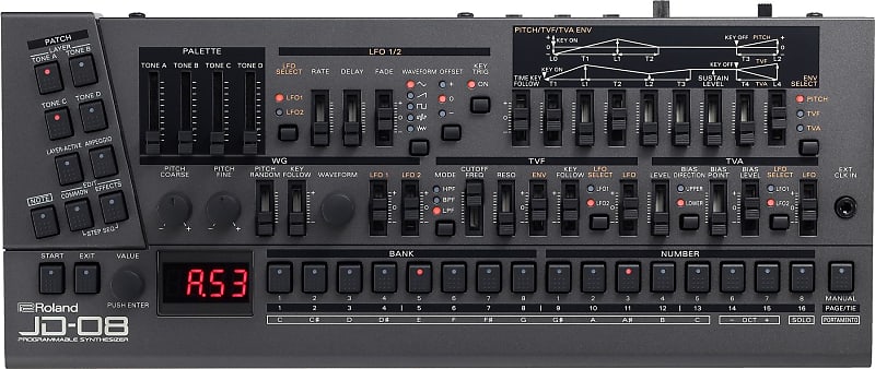 Звуковой модуль Roland JD-08 Boutique JD-800 синтезатор roland jd 08