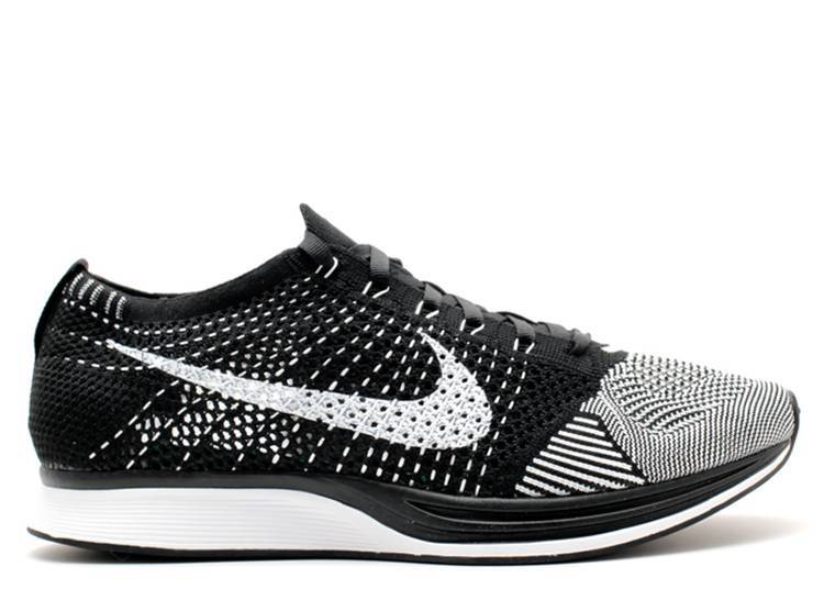 

Кроссовки Nike FLYKNIT RACER 'BLACK WHITE', черный