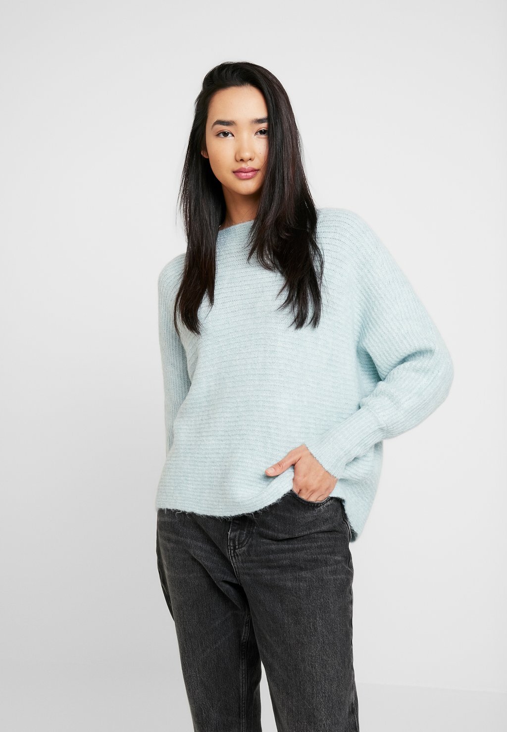 

Джемпер ONLY Onldaniella L/S Noos, меланж эфир / танцор облаков, Серый