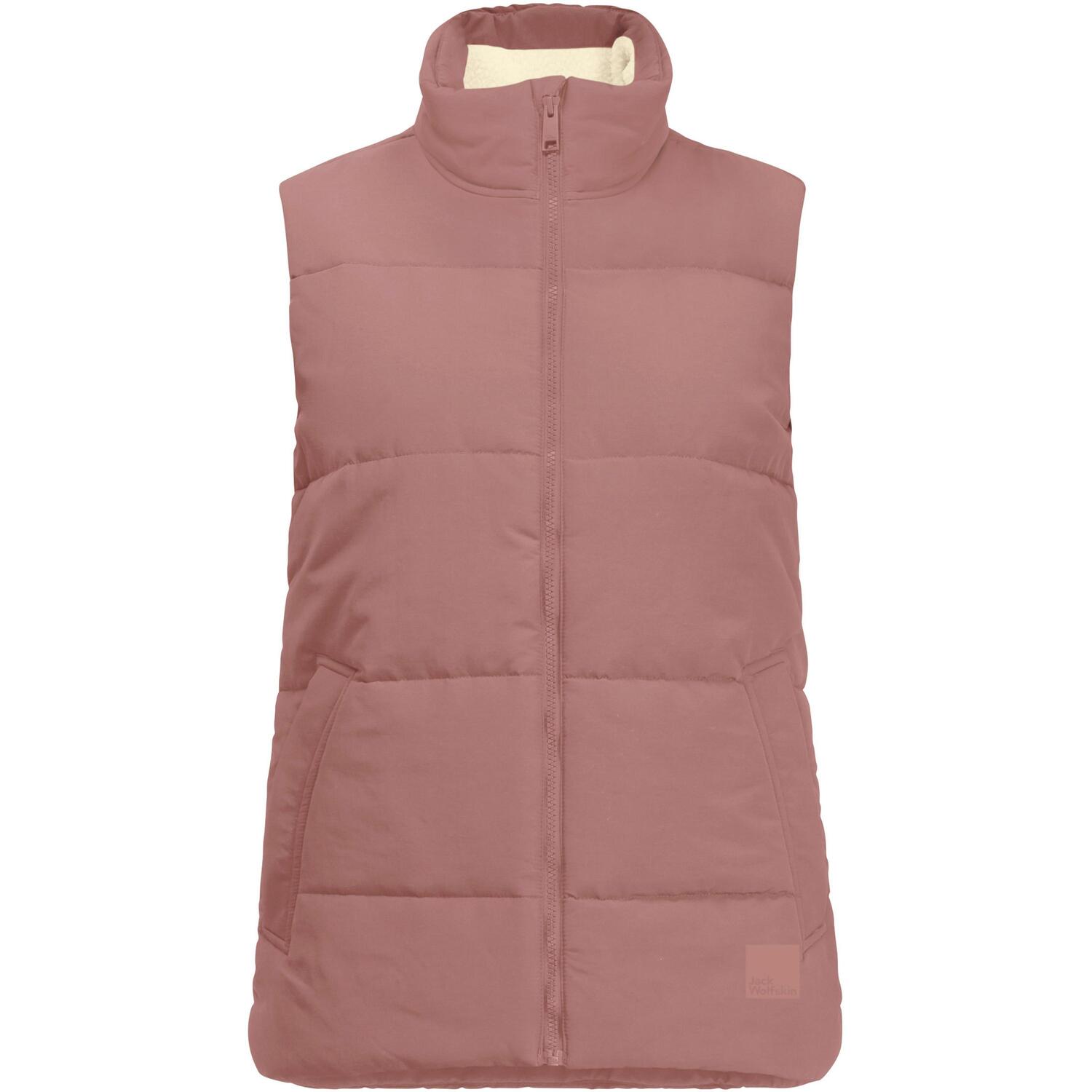 

Утепленный жилет Jack Wolfskin Steppweste WHITE FROST, цвет afterglow