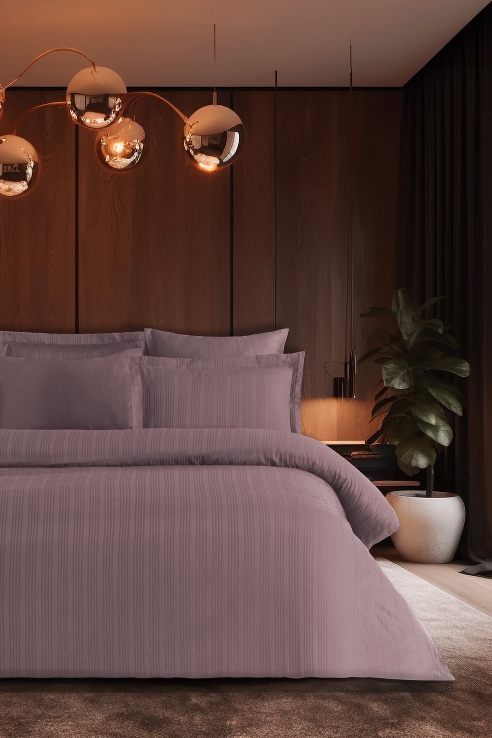 

Комплект пододеяльников Pierre Cardin Double Voyage Ash Purple в полоску