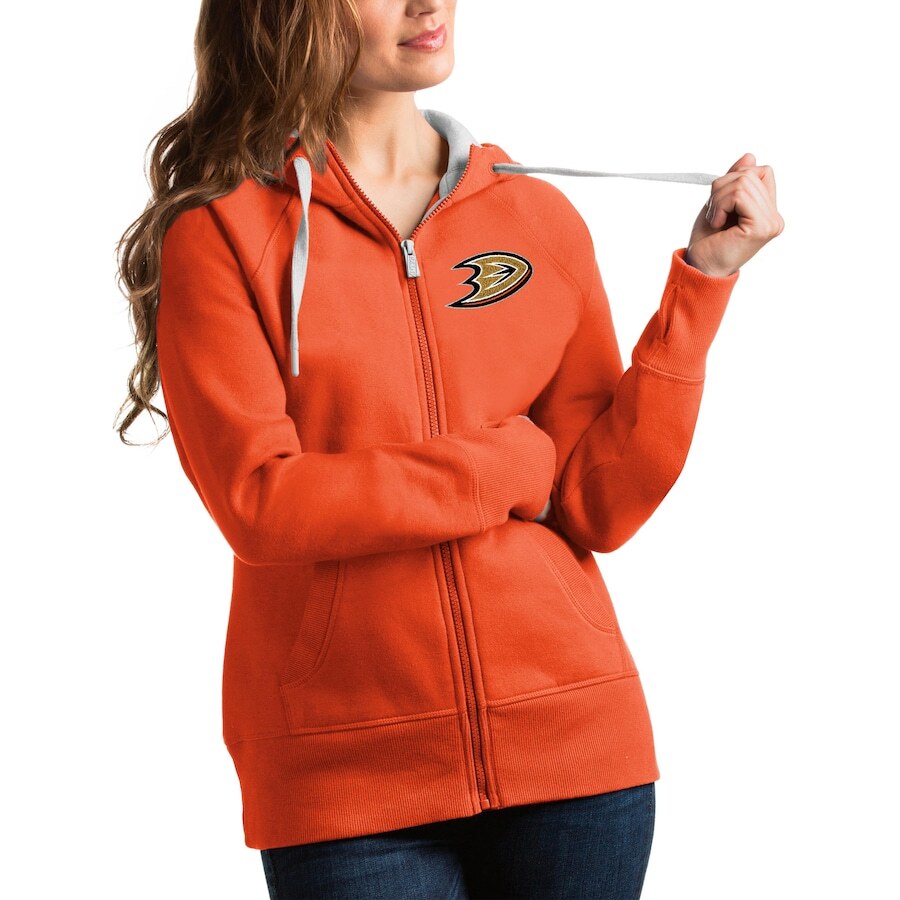 

Толстовка на молнии Antigua Anaheim Ducks, оранжевый