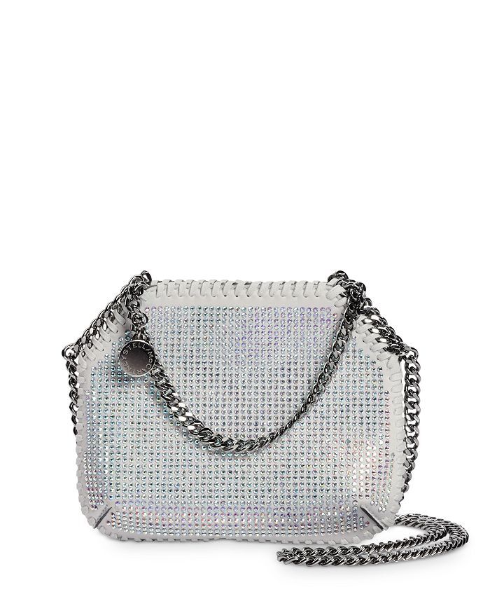 

Миниатюрная сумка через плечо со стразами Falabella Stella McCartney