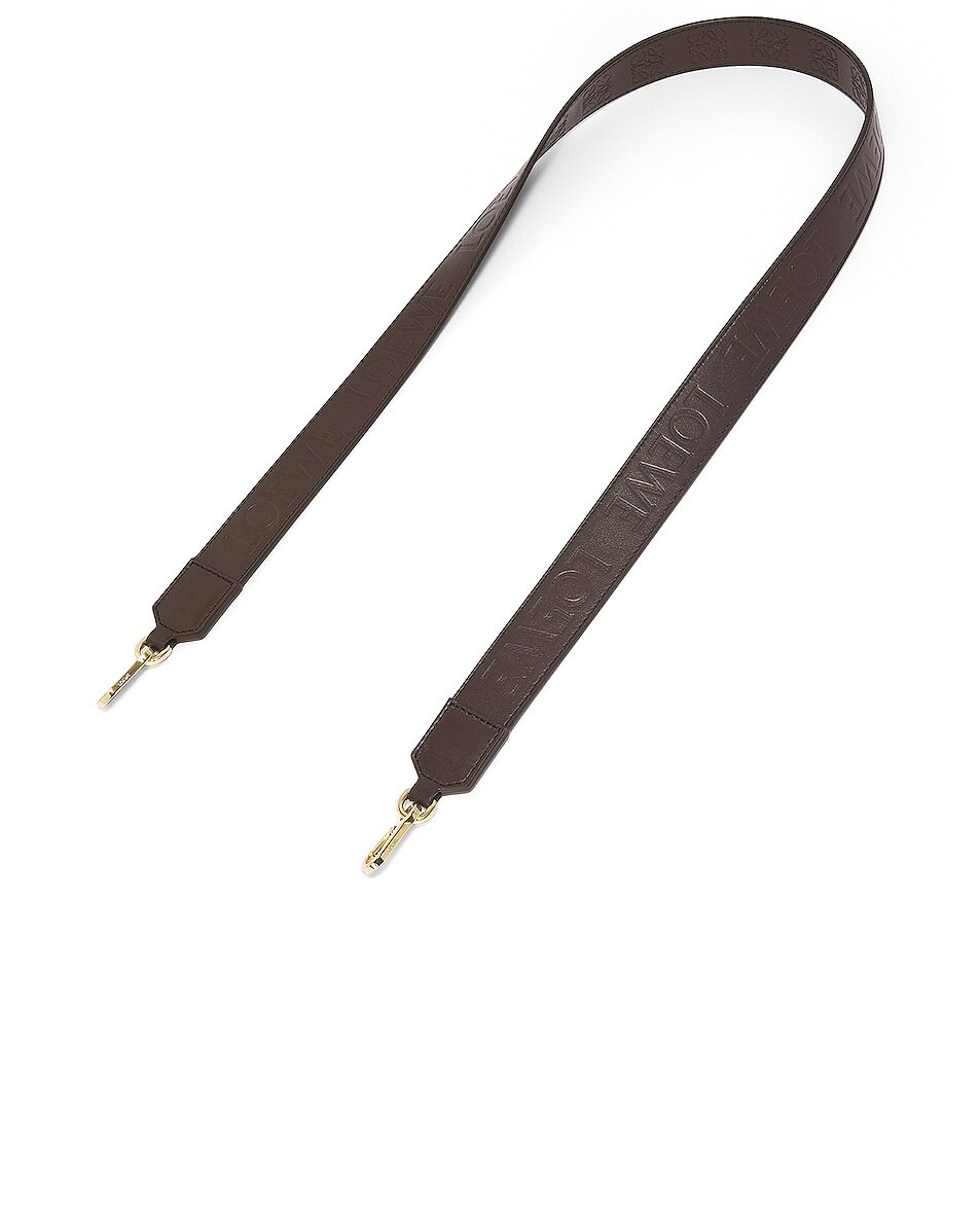 

Сумка через плечо Loewe Anagram Solid Strap, цвет Dark Chocolate