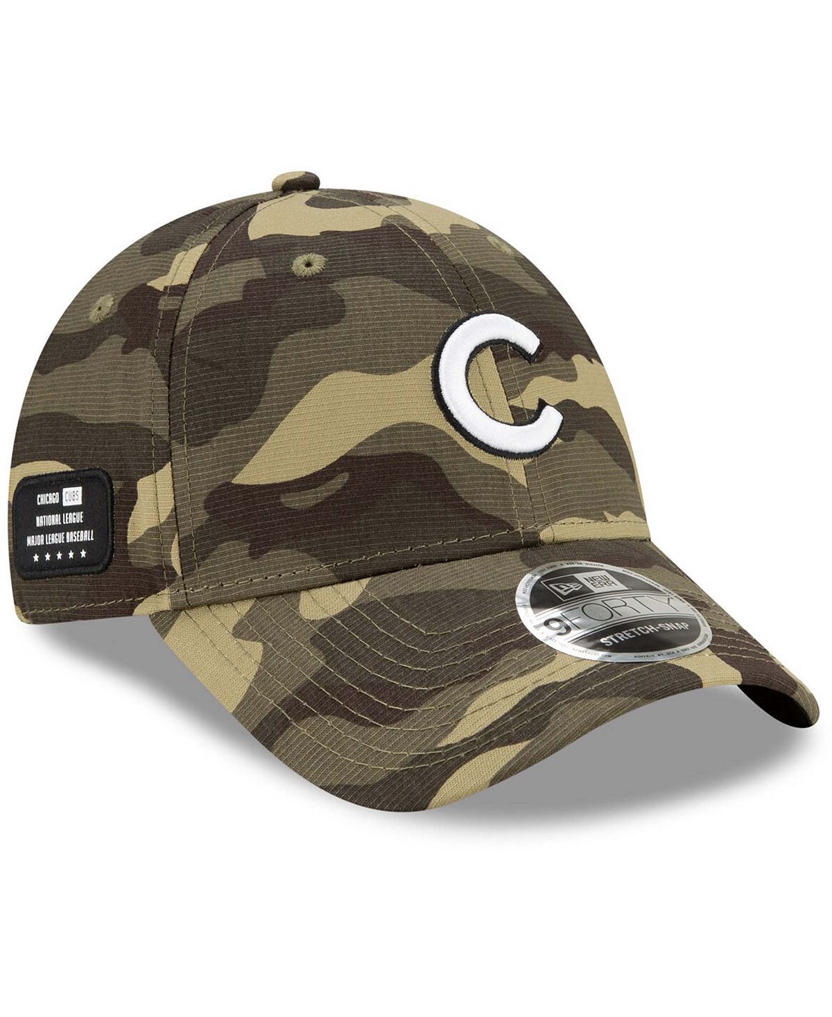 

Мужская камуфляжная регулируемая кепка Chicago Cubs 2021 Armed Forces Day 9Forty New Era
