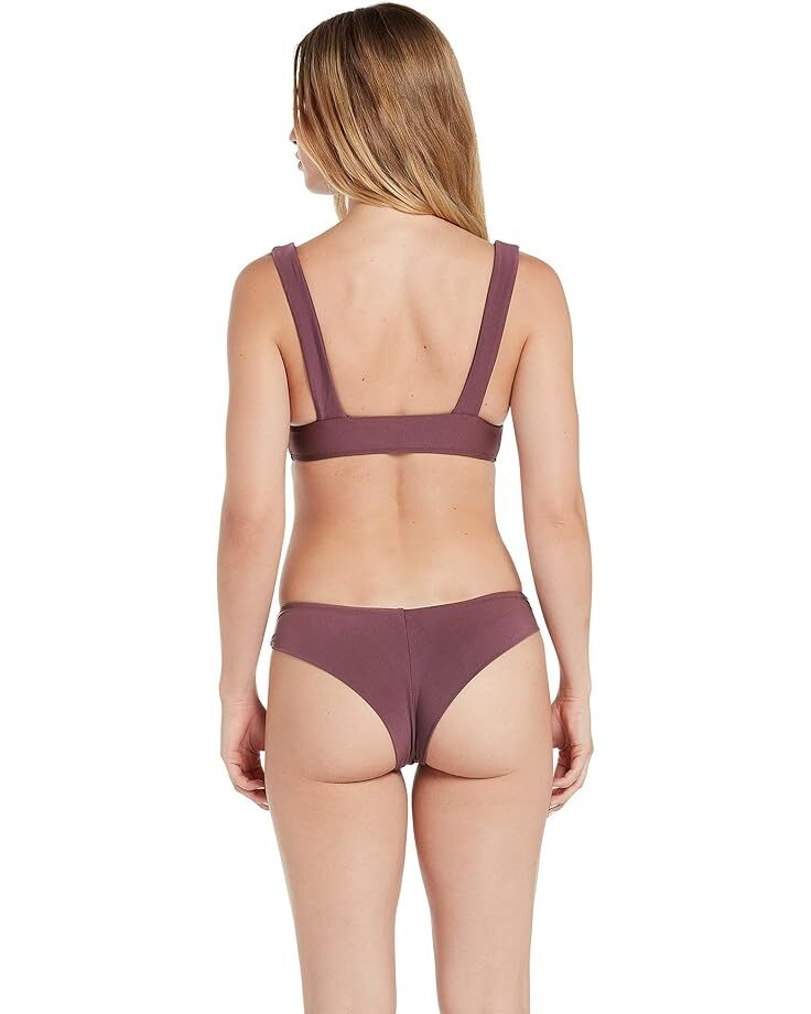 

Топ бикини Volcom Simply Seamless Halter Bikini Top, цвет Eggplant