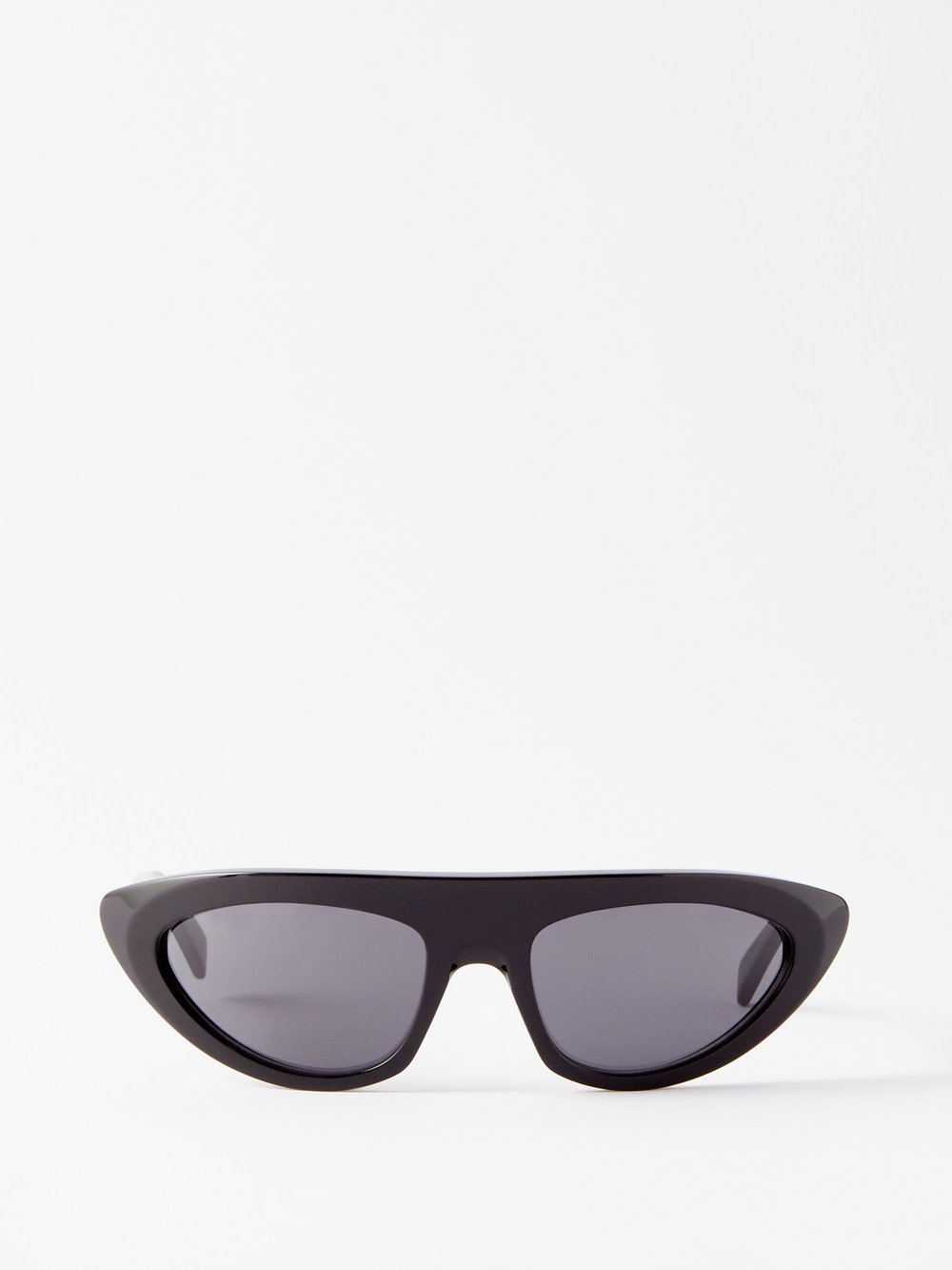 цена Солнцезащитные очки «кошачий глаз» из ацетата Celine Eyewear, черный