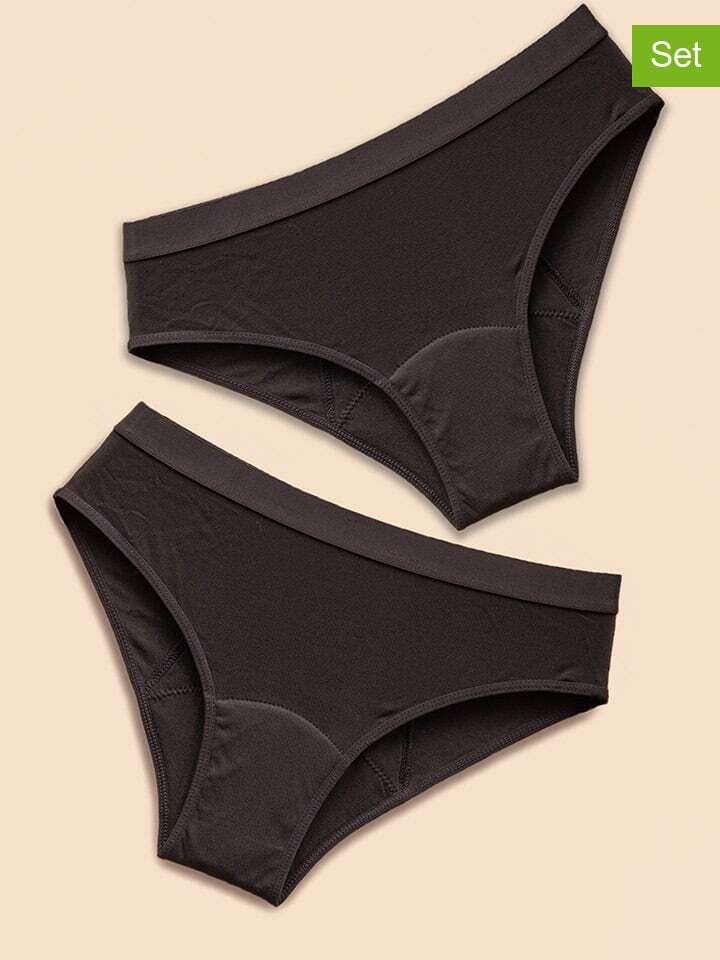 

Трусы FreeU 2er Set Periodenpantys, черный