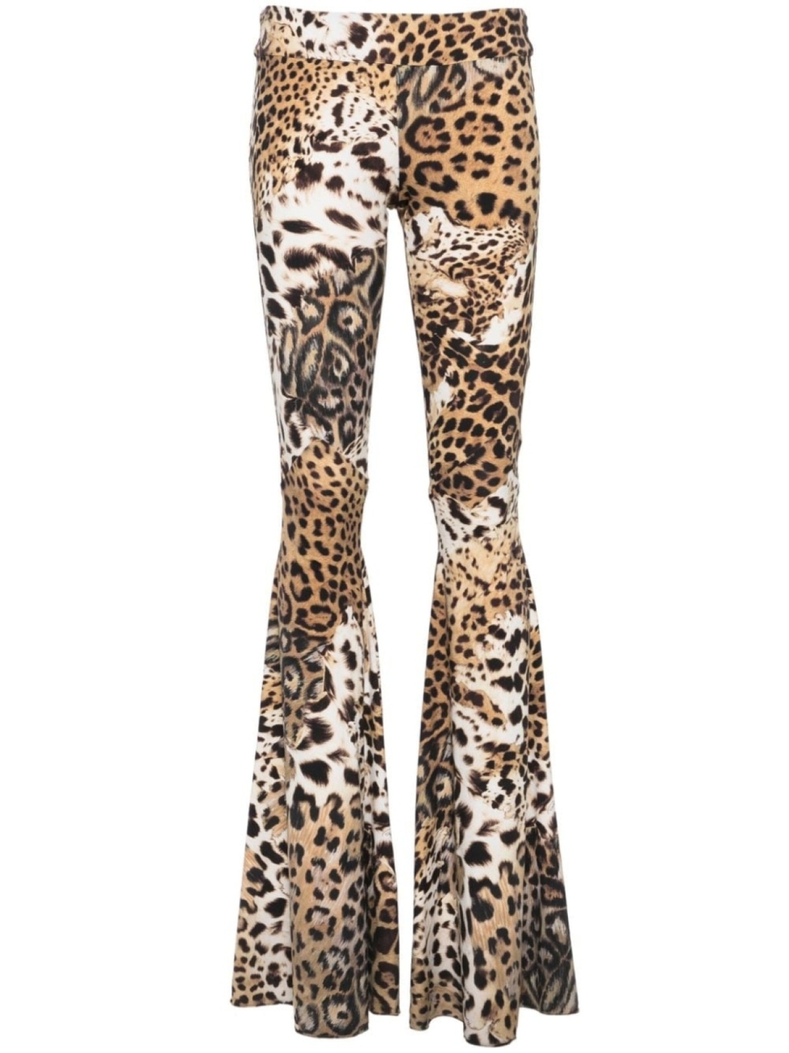 

Расклешенные легинсы с заниженной талией Roberto Cavalli, бежевый