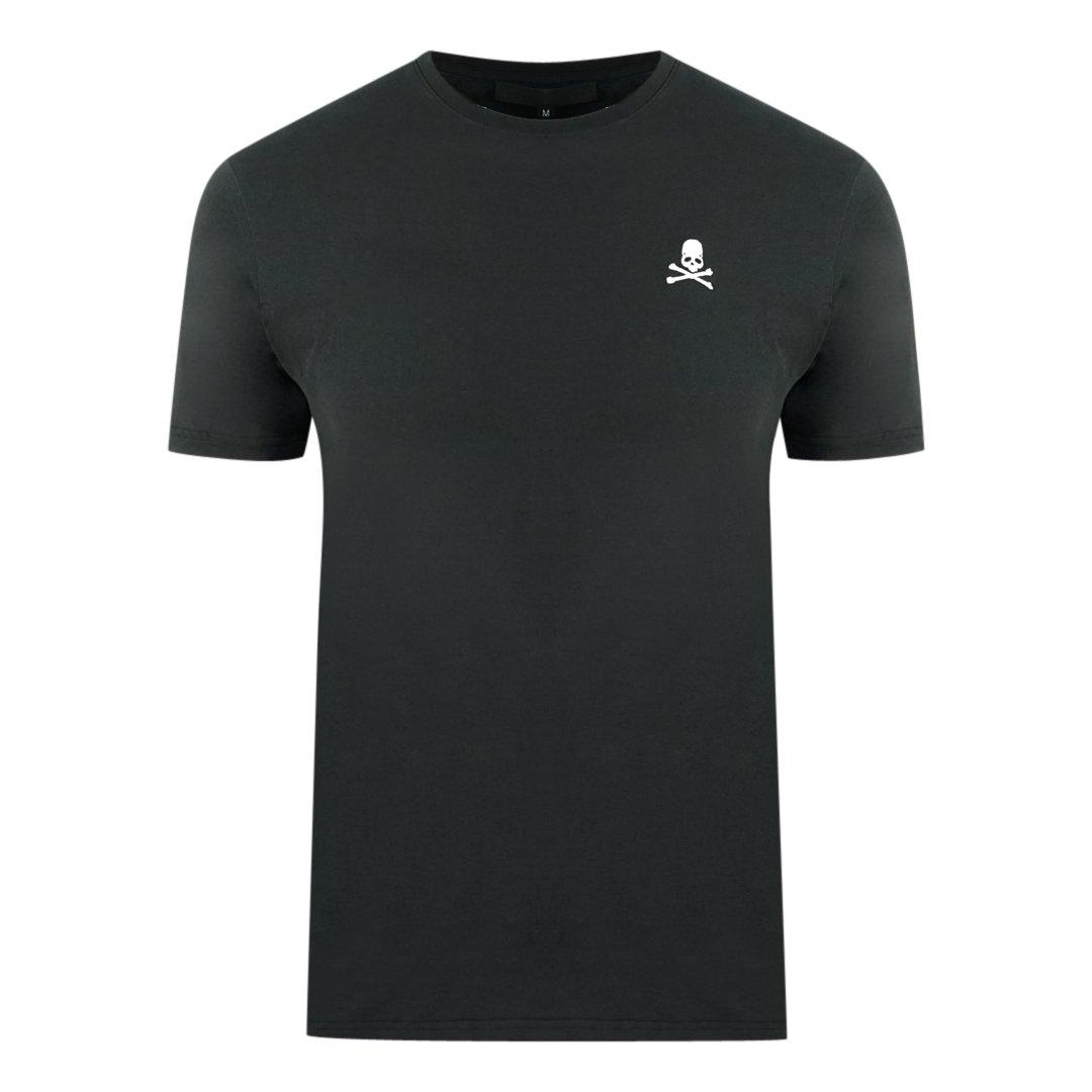 цена Черная футболка с логотипом на груди и черепом и скрещенными костями Philipp Plein, черный