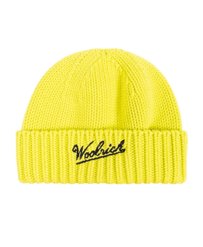 

Шерстяная шапка с логотипом Woolrich, желтый