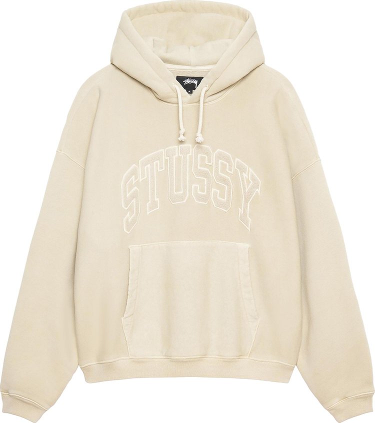 Худи Stussy Embroidered Relaxed 'Sand', загар