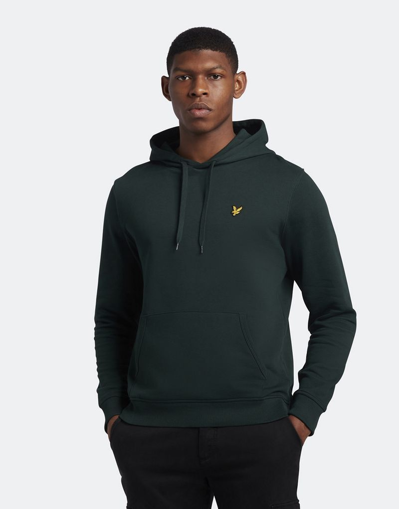 

Худи с капюшоном Lyle & Scott темно-зеленого цвета