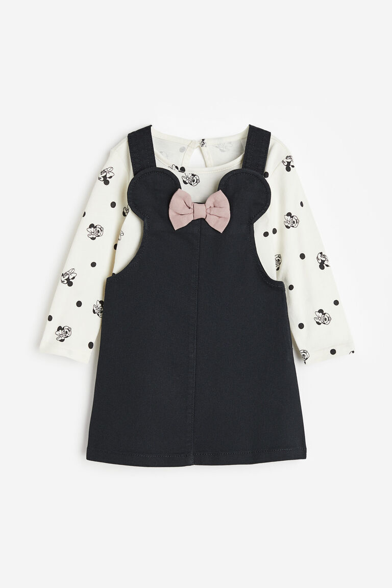 

Комплект из 2-х топов и платья H&M, черный