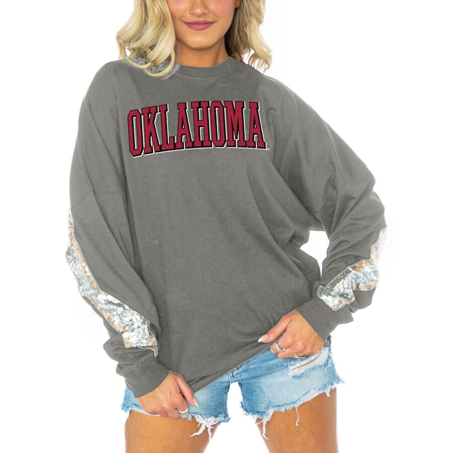 

Футболка с длинным рукавом Gameday Couture Oklahoma Sooners, серый