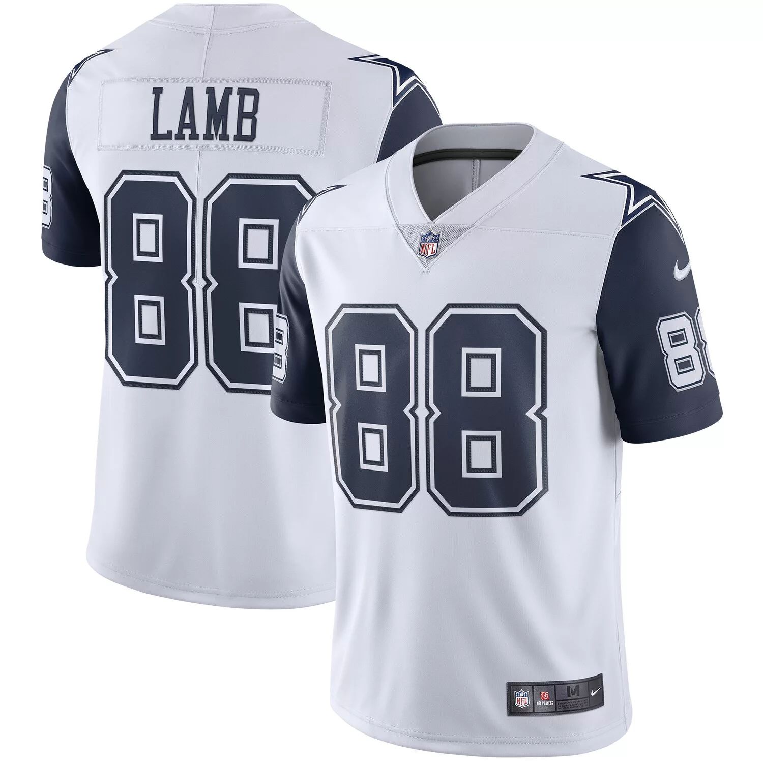 Мужская футболка CeeDee Lamb White Dallas Cowboys 2nd Alternate Vapor Limited Nike