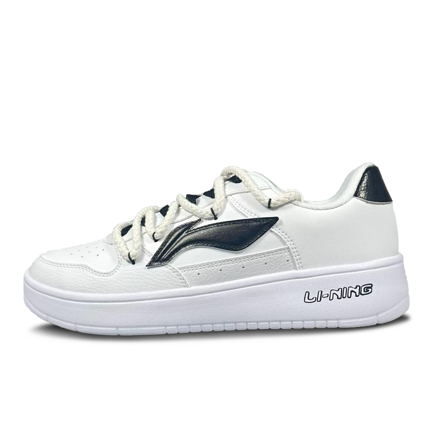 

Кроссовки LINING Pontoon Boats Skateboarding Shoes Men Low-top Black/white, черный