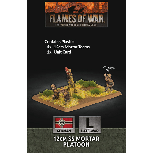 Фигурки Flames Of War: 12Cm Ss Mortar Platoon (X4 Plastic)
