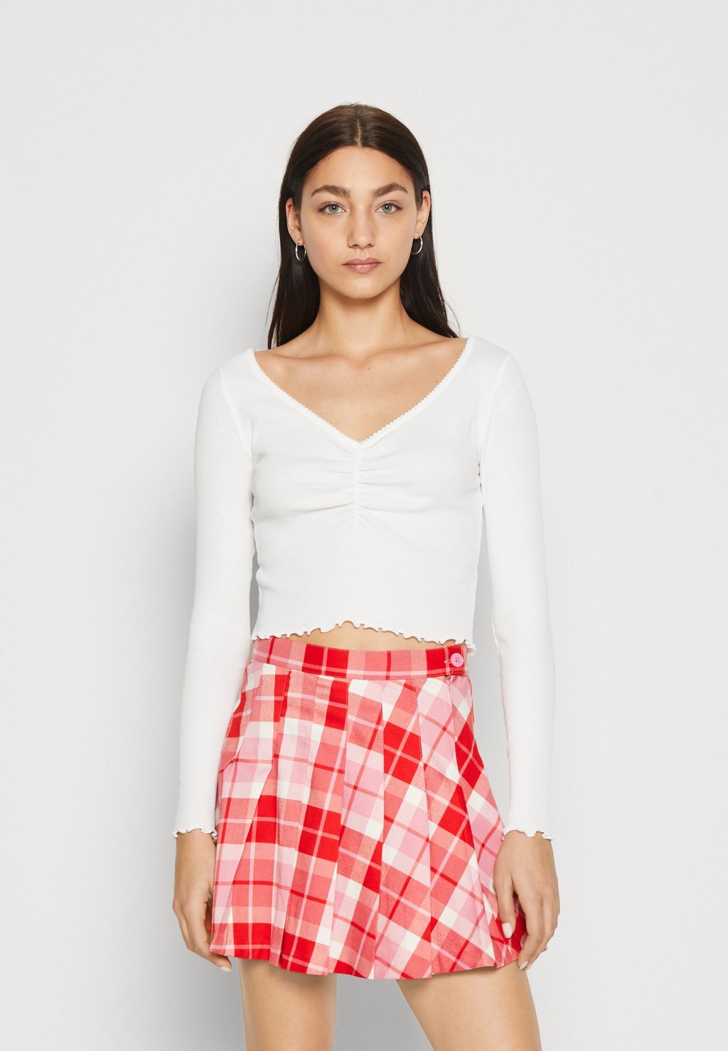 

Рубашка с длинным рукавом Monki, белый