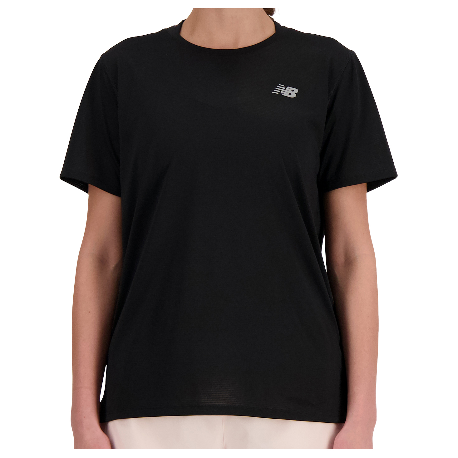 Беговая рубашка New Balance Women's Sport Essentials S/S, черный