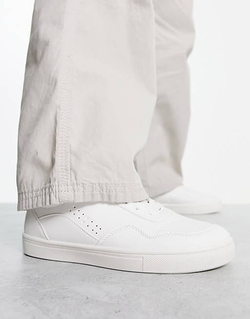 

Белые кроссовки со шнуровкой и вставками London Rebel Wide Fit, Белый, Белые кроссовки со шнуровкой и вставками London Rebel Wide Fit