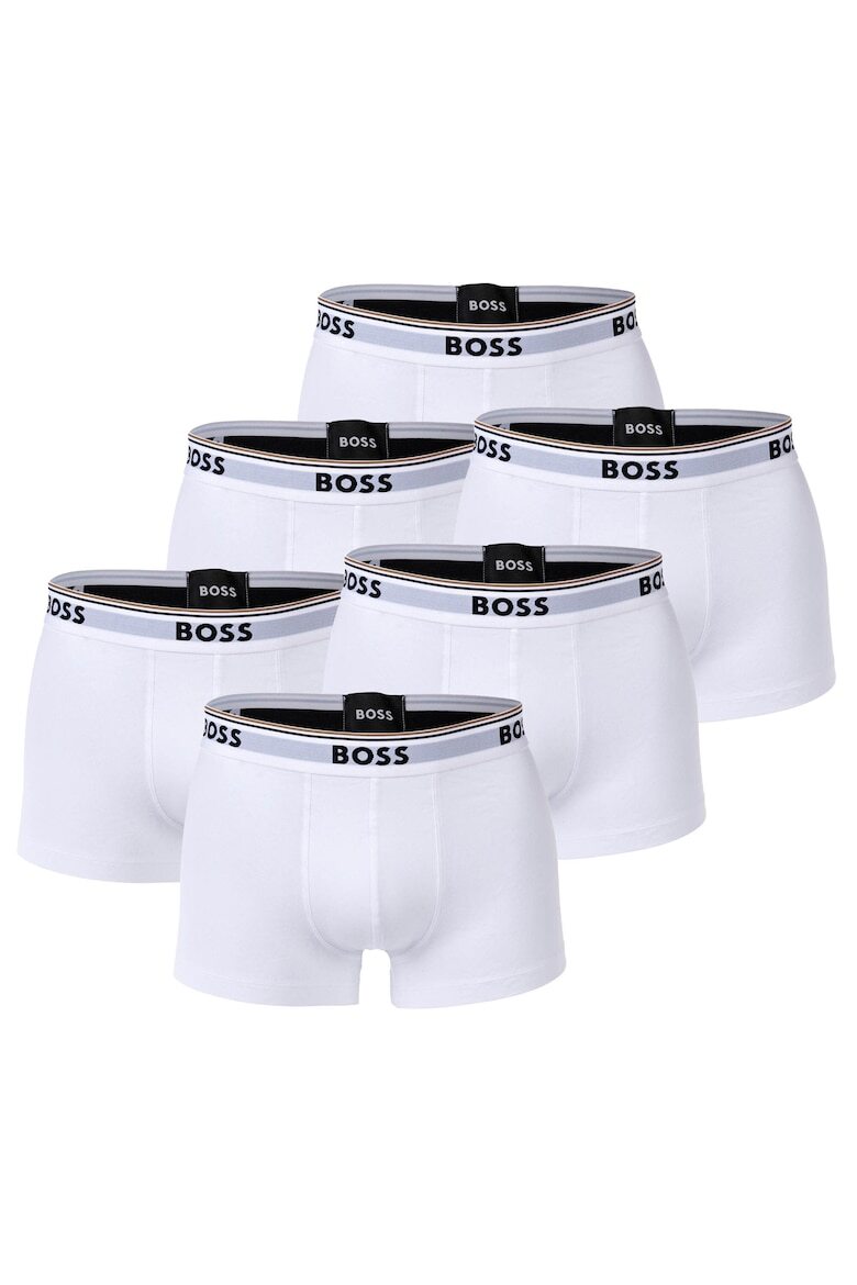 

Боксеры с логотипом - 6 пар Boss, белый