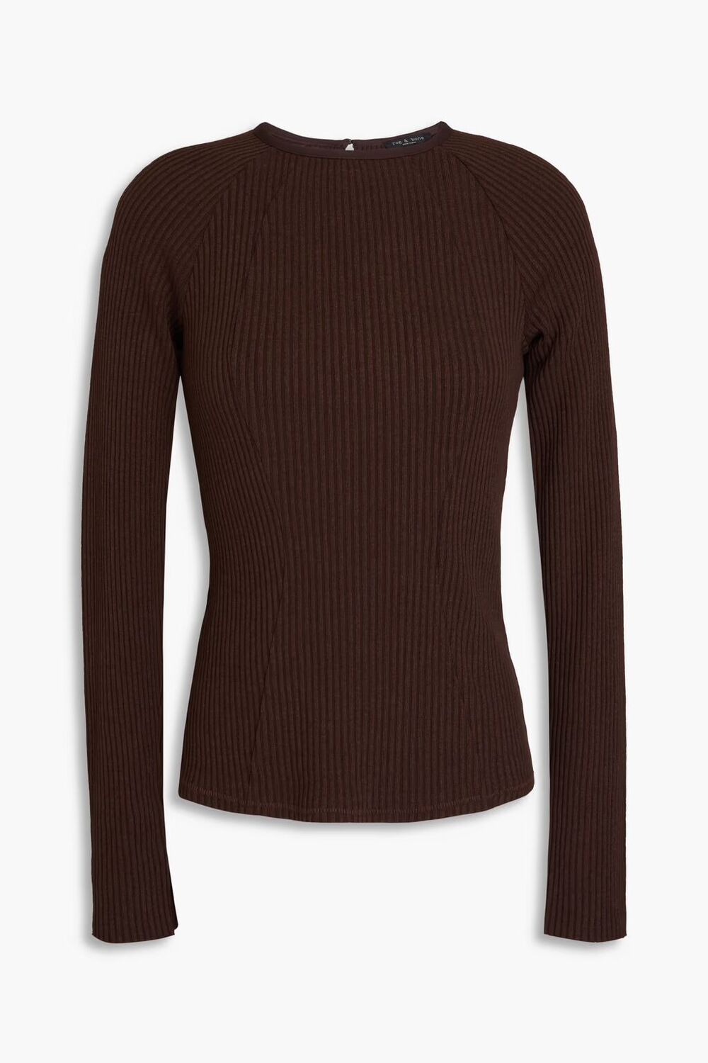 

Топ из джерси в рубчик Rag & Bone, шоколад
