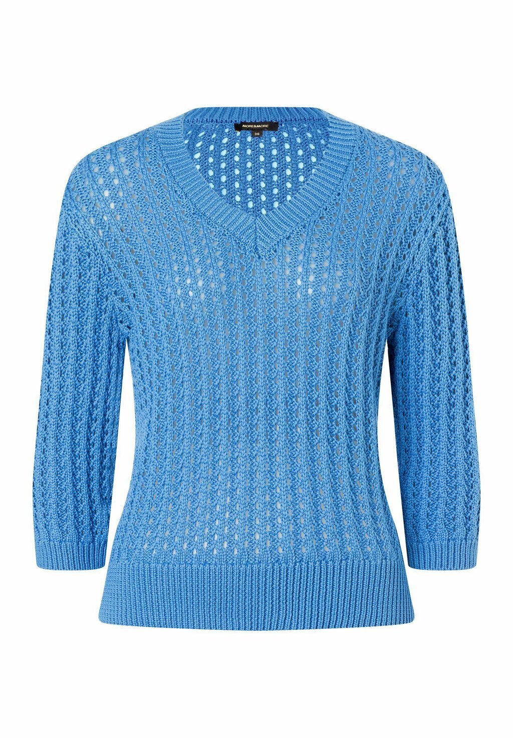 

Вязаный свитер AJOUR 3/4 ARM More & More, цвет blau