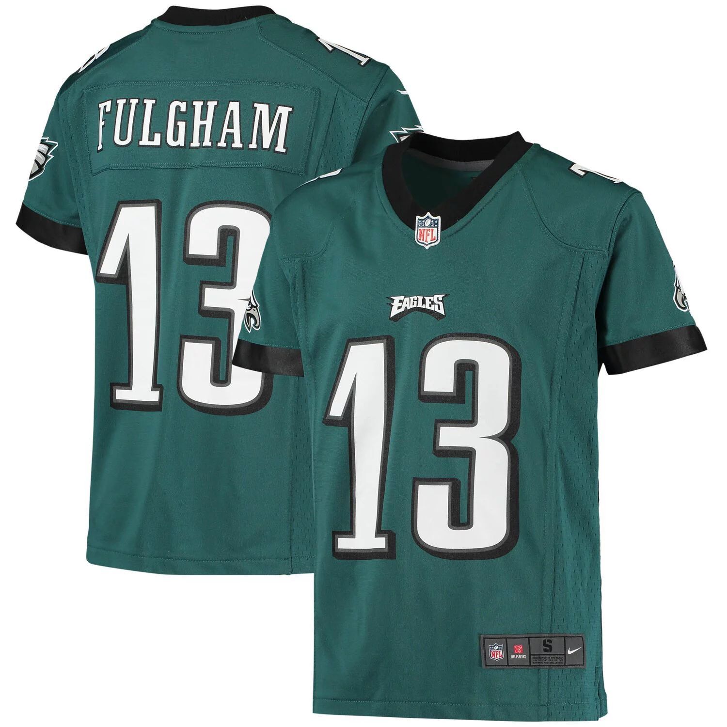 

Молодежная игровая майка Nike Travis Fulgham Midnight Green Philadelphia Eagles Nike