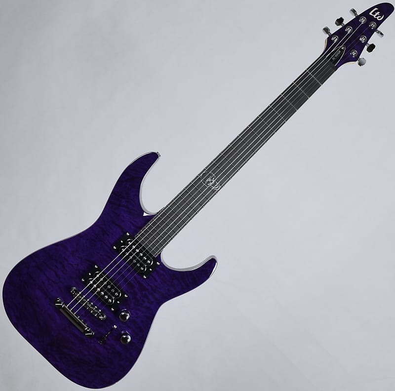 Электрогитара ESP LTD Rob Caggiano RC-600QM Signature Electric Guitar See Thru Purple