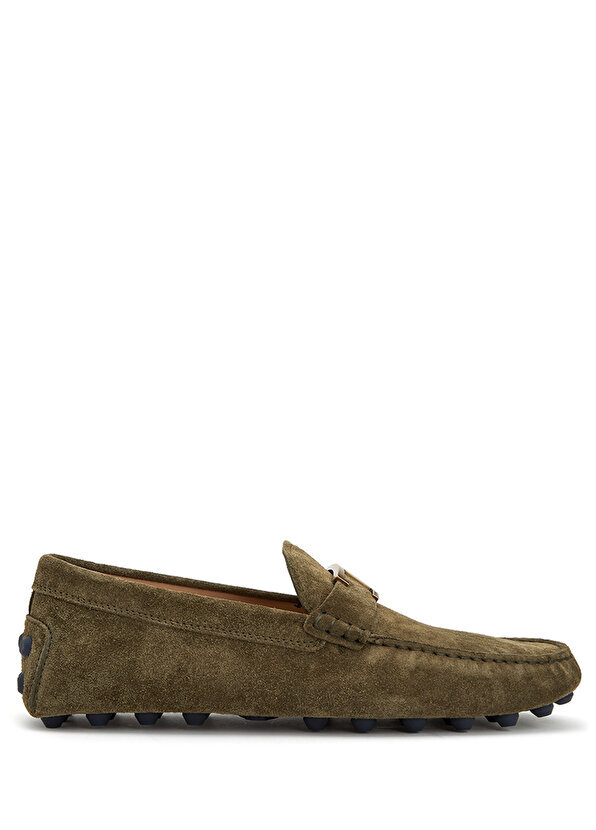 

Зеленая мужская кожаная куртка-драйвер Tod's, Зеленый
