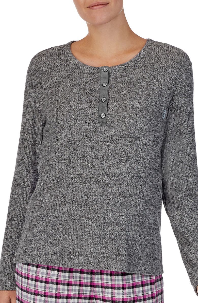 

Пижамный топ Henley в рубчик DKNY