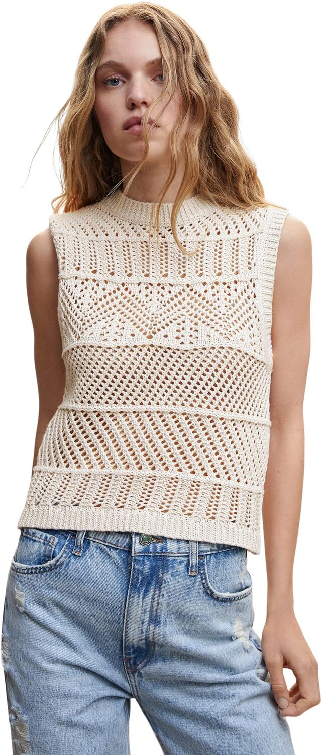 

Свитер Ziguin Top MANGO, цвет Ecru