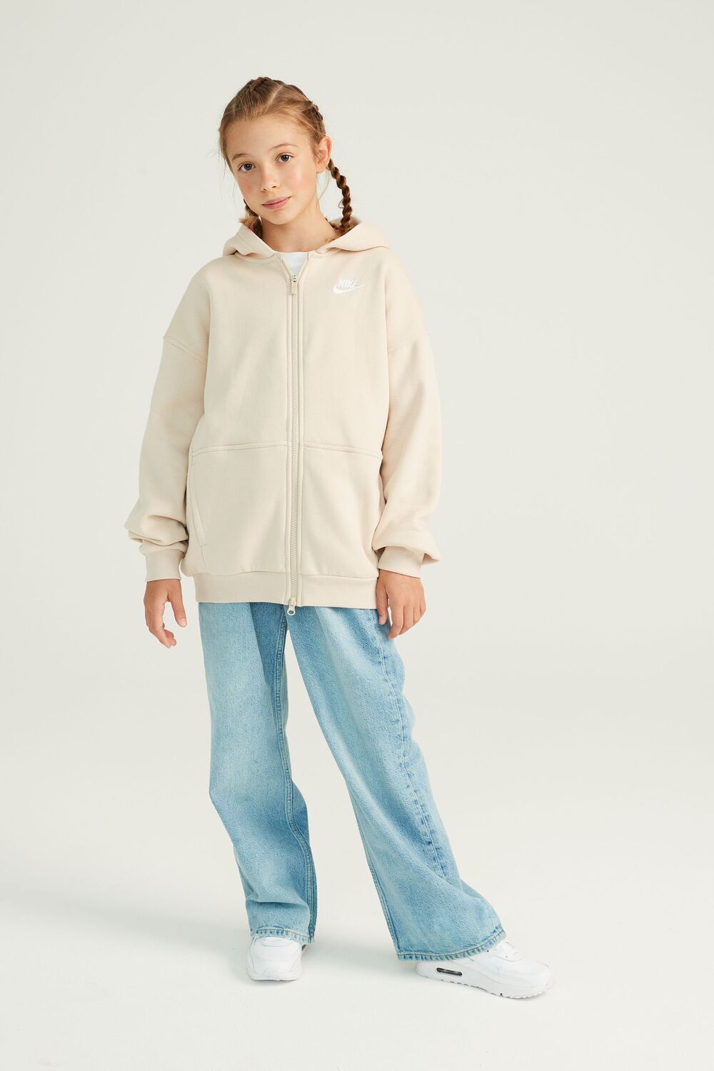 

Флисовая толстовка Club oversize на молнии Nike