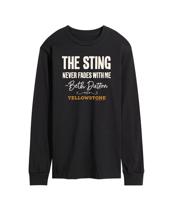 цена Мужская футболка с длинным рукавом Yellowstone the Sting AIRWAVES, черный