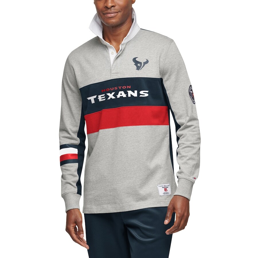 

Поло с длинным рукавом Tommy Hilfiger Houston Texans, серый